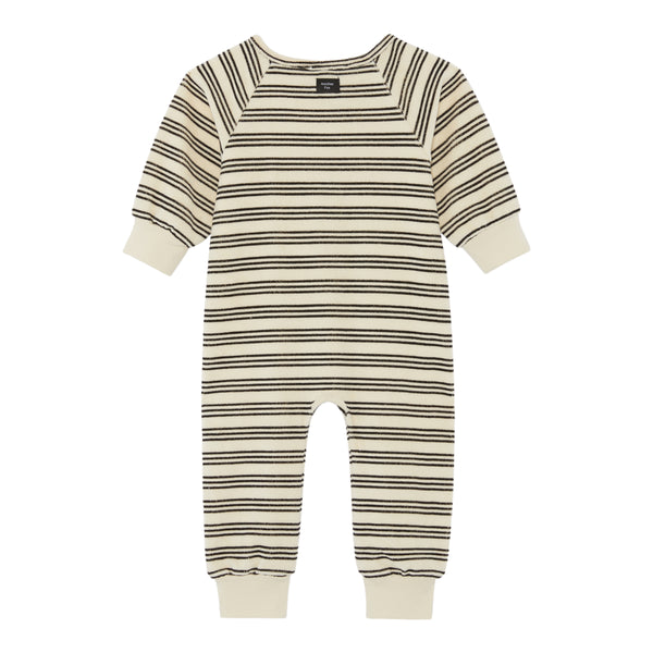 STRIPE TERRY TOWEL SLEEPSUIT