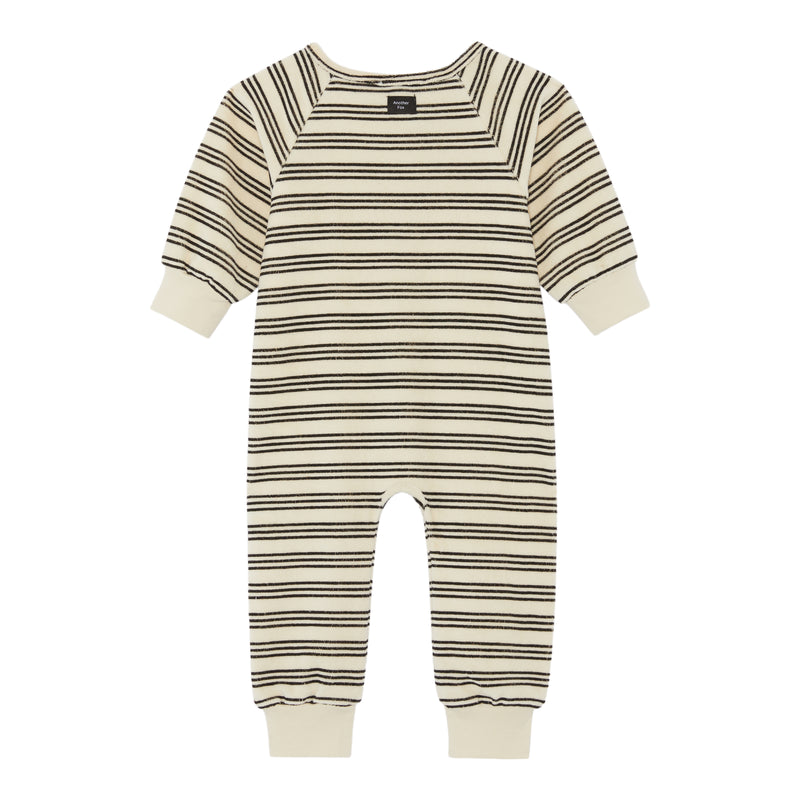 STRIPE TERRY TOWEL SLEEPSUIT