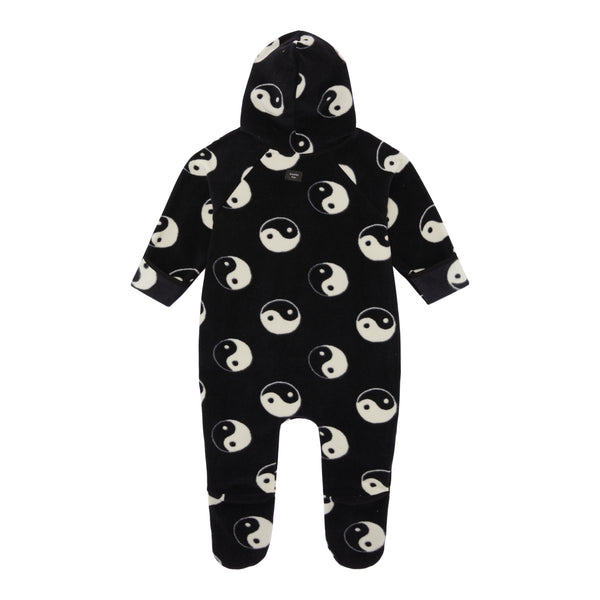 YIN YANG POLAR FLEECE BABY PRAMSUIT