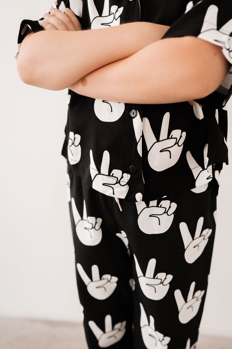 PEACE HANDS KIDS PANTS