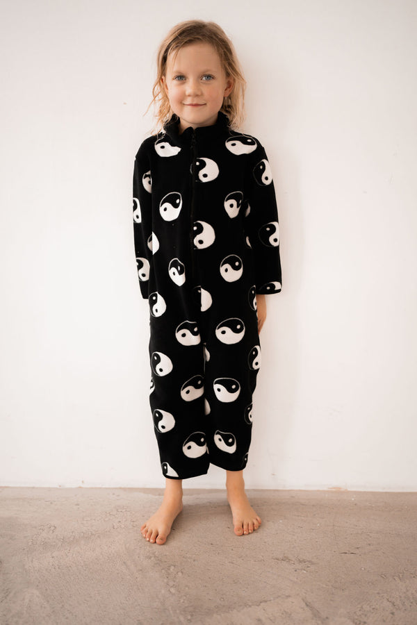 YIN YANG POLAR FLEECE KIDS ALL IN ONE