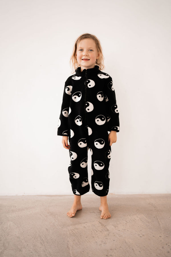 YIN YANG POLAR FLEECE KIDS ALL IN ONE