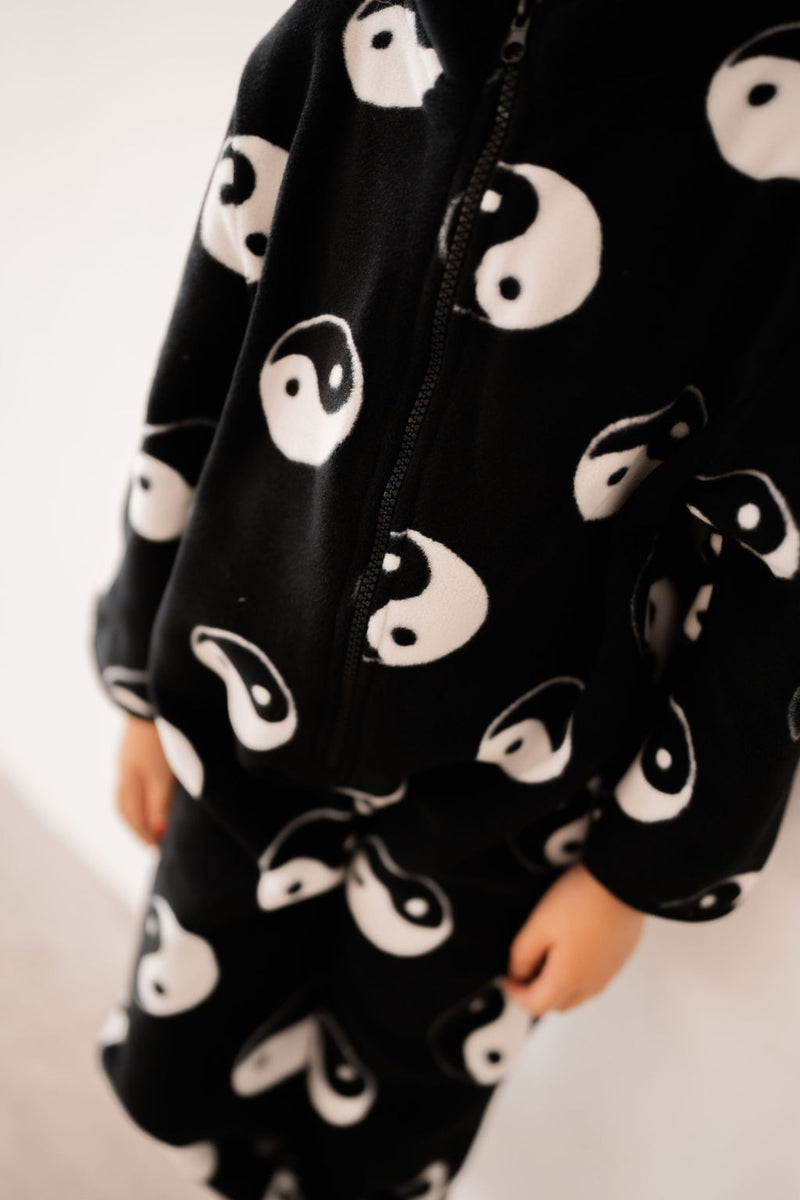 YIN YANG POLAR FLEECE KIDS ALL IN ONE